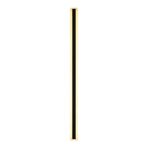 Hannah 59 in. Modern Linear Acrylic IP65 Waterproof Hardwired Black Outdoor Barn Wall Sconce Light, Integrated LED