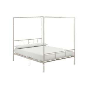 Marion White Queen Size Canopy Bed