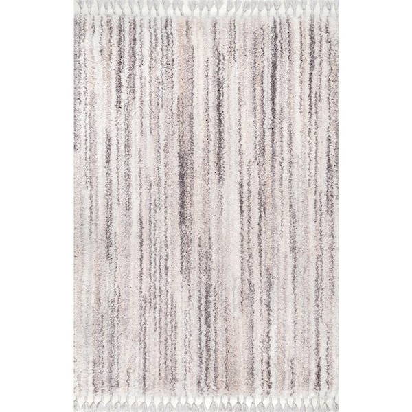 nuLOOM Tasia Ombre Shag Gray 8 ft. x 10 ft. Area Rug