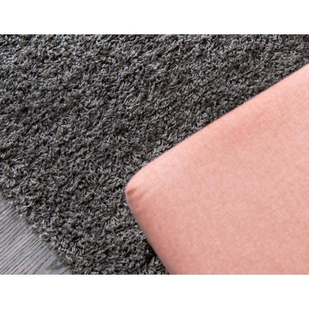Graphite Gray 6' x 9' Rectangular Synthetic Shag Rug