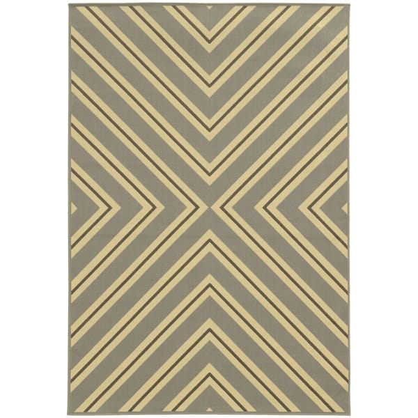 El Matador Gray 9 ft. x 13 ft. Indoor/Outdoor Area Rug