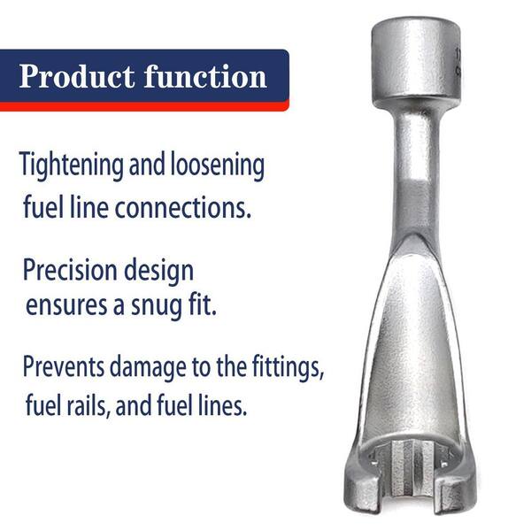 17mm 12-Point Common Rail Fuel Line Socket Wrench – 1/2" Drive For Diesel Injectors