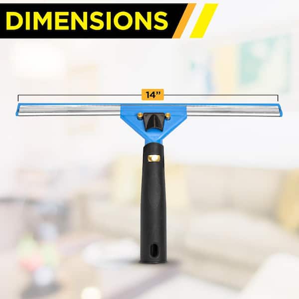 Gritt Commercial Swivel Window Cleaning Kit with 14. Squeegee and