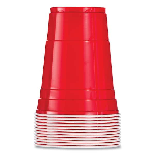 Plastic Cold Cups, 16 oz, Red, 50/Pack Plastic Cold Cups, 16 oz, Red, 50/Pack