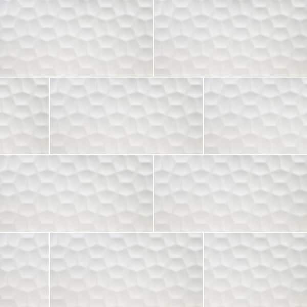MSI Adella Viso White 12 in. x 24 in. Matte Ceramic Wall Tile (60 Cases/840 sq. ft./Pallet)
