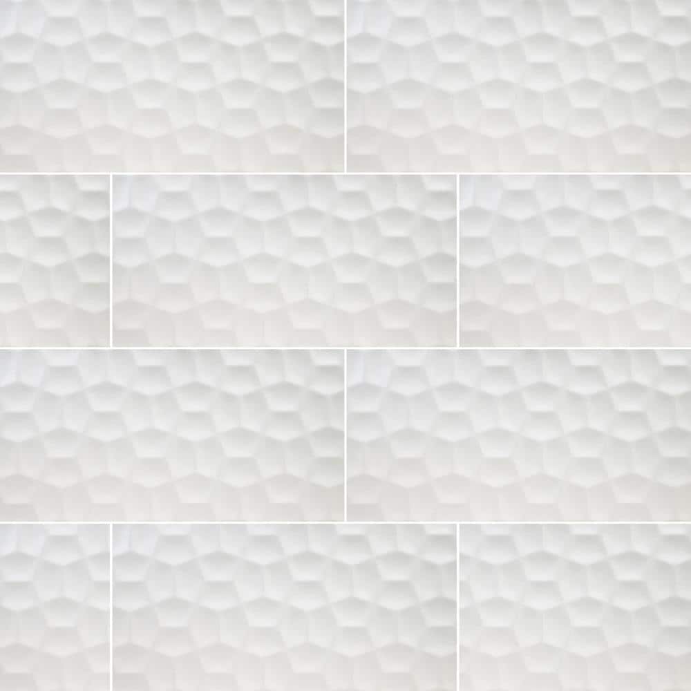Dellvici Viso White 12 in. x 24 in. Matte Ceramic Wall Tile (60 Cases/840 sq. ft./Pallet) price history on PriceWatchPro