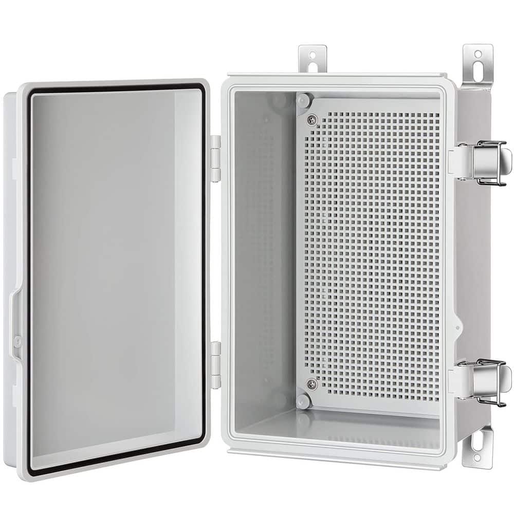 11.4 in. x 7.5 in. x 5.5 in. Acrylonitrile Butadiene Styrene Plastic Grey Junction Box, Waterproof Plastic Enclosure price history on PriceWatchPro