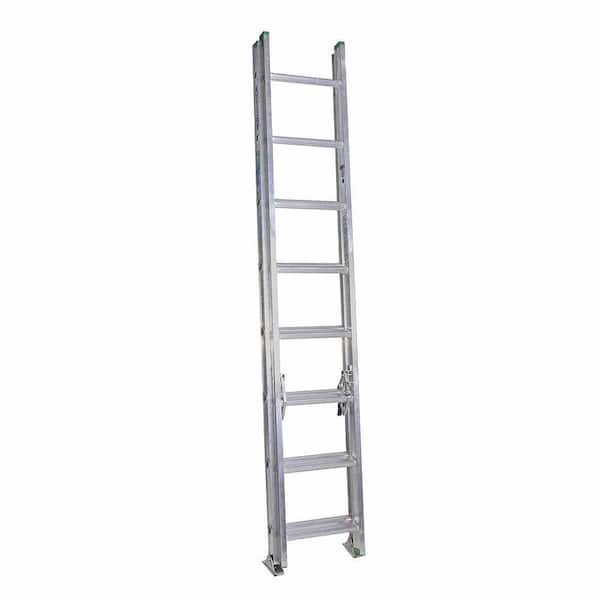 Werner 16 ft. Aluminum Extension Ladder (15 ft. Reach Height) with 225 lb. Load Capacity Type II Duty Rating