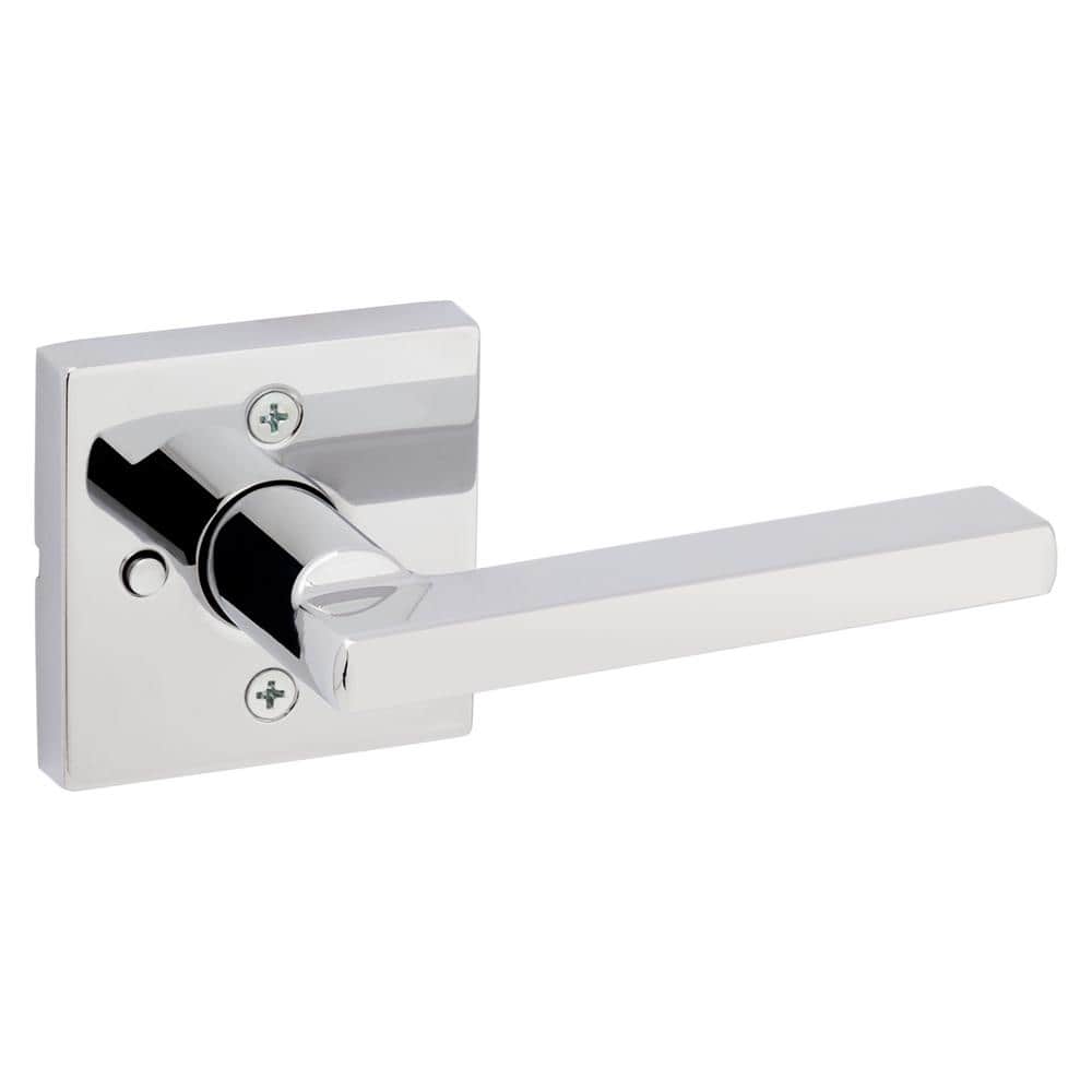 Polished Chrome Square door knobs lever entry privacy passage dummy deadbolt 