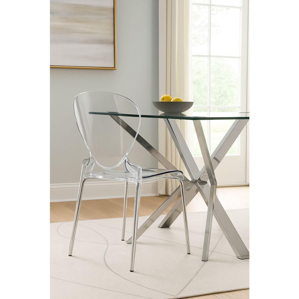 Teal Color Plastic Side Chair-Set of 4 price history on PriceWatchPro