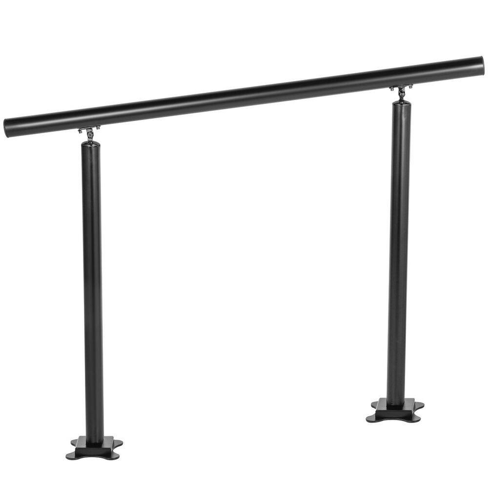 Vevor Deck Rails VEVOR 34 in. x 36 in. Aluminum Handrail Fits 2-Steps or 3-Steps ...