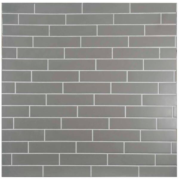 Merola Tile Metro Soho Subway Matte Light Grey 1 3 4 In X 7 3 4 In Porcelain Floor And Wall Tile 1 Sq Ft Pack Fmtshml The Home Depot