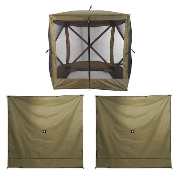 Clam Green Quick-Set Traveler Outdoor Screen Shelter with Wind Panels (2-Pack)