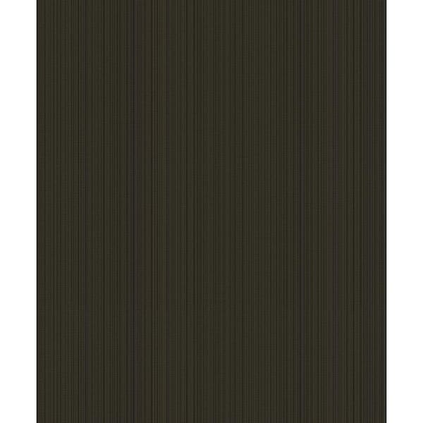 Unbranded Boutique Collection Black Textured Stripe Non-pasted Paper on Non-woven Wallpaper Roll