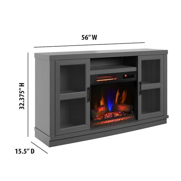 Twin Star Home Duraflame 56 in. Freestanding Electric Fireplace TV