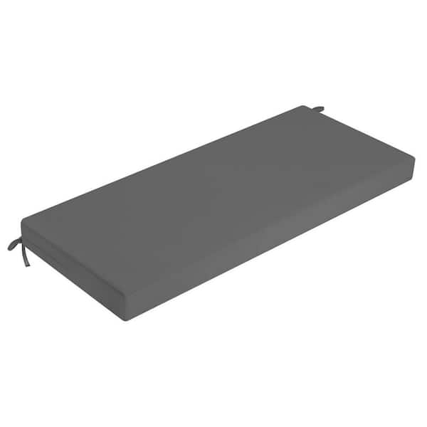 Unbranded 45 x 18 in. Rectangular Outdoor Bench Cushion Medium Grey