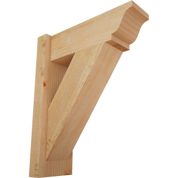 Ekena Millwork 6 in. x 20 in. x 16 in. Douglas Fir Traditional Rough Sawn Outlooker