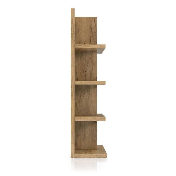 Furniture of America Ankey 70.87 in. Tall Light Oak 4-Shelves