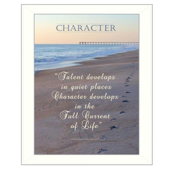 HomeRoots Charlie Character 1-Piece Framed Wall Art 14 in. x 18 in.