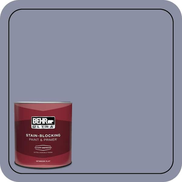 BEHR ULTRA 1 qt. #620F-4 Violet Shadow Extra Durable Flat Interior Paint & Primer
