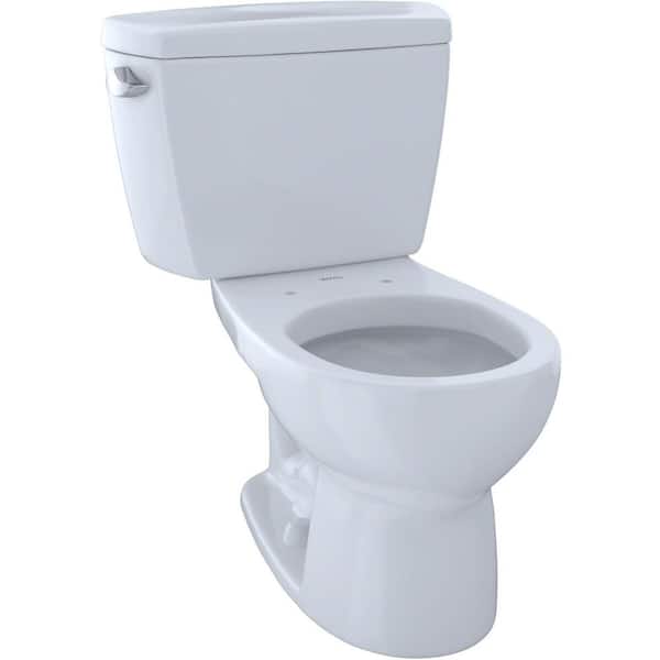 TOTO Eco Drake 2-Piece 1.28 GPF Single Flush Round Toilet in Cotton White
