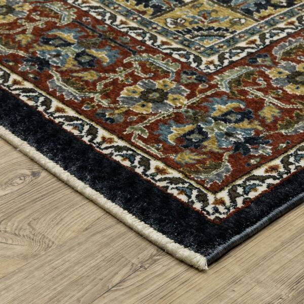 2 X 8 Gray Floral Washable Area Rug Runner Rug