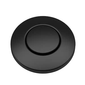 Garbage Disposal Air Switch Kit in Matte Black with Push Button, AC Adapter, Power Cord, and Air Tube Included