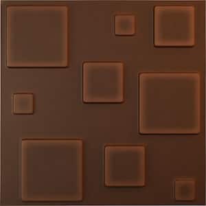 19 5/8 in. x 19 5/8 in. Devon EnduraWall Decorative 3D Wall Panel, Aged Metallic Rust (12-Pack for 32.04 Sq. Ft.)