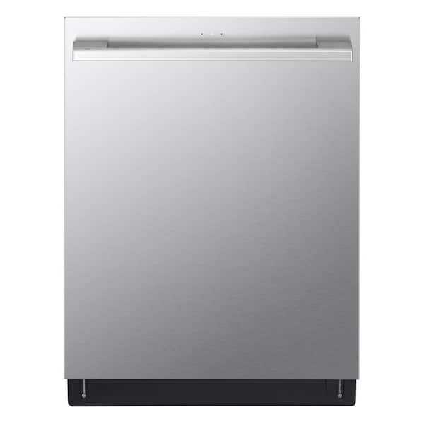 LG STUDIO SMART Top Control Dishwasher in Stainless Steel with 1-Hour Wash & Dry, QuadWash Pro, and TrueSteam