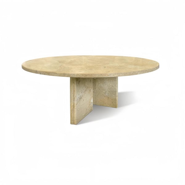 Glod Yellow Natura Marble Outdoor Coffee Table