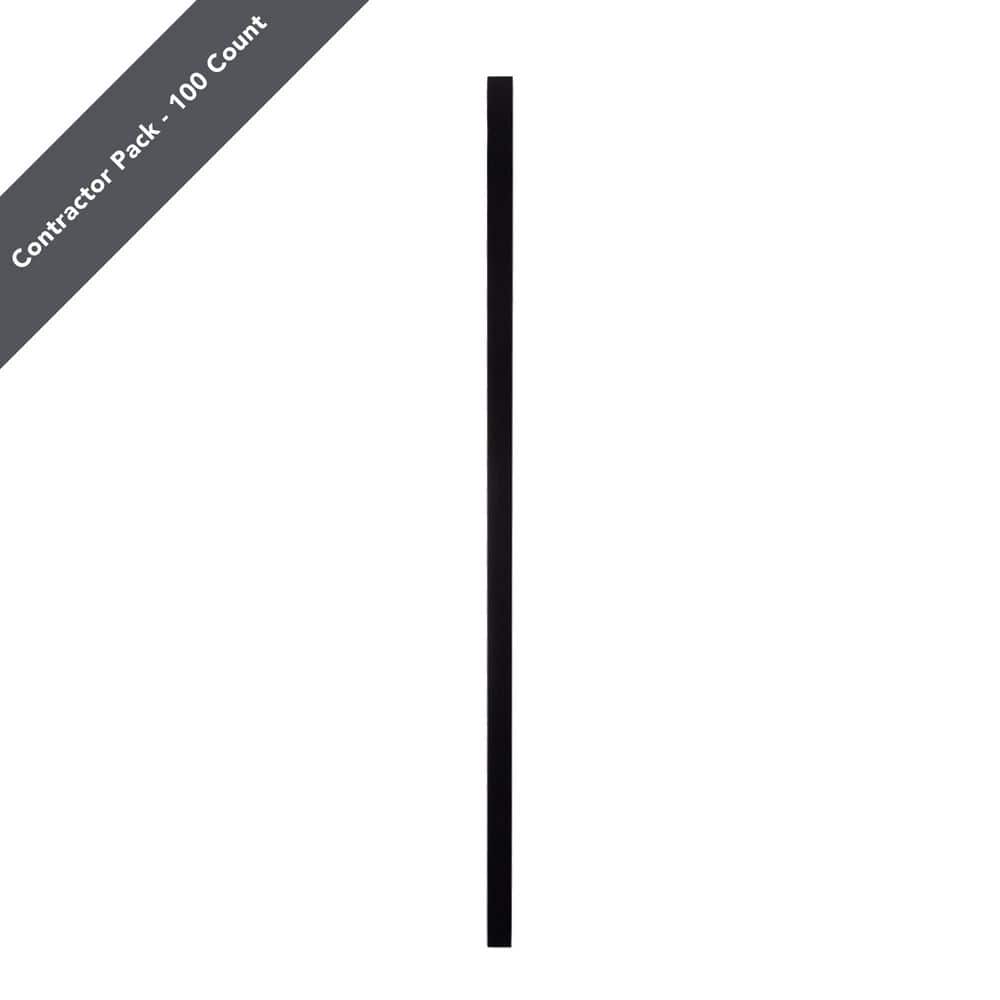 26 in. x .75 in. Satin Black Aluminum Square-Shaped Estate Baluster (100-Pack) price history on PriceWatchPro