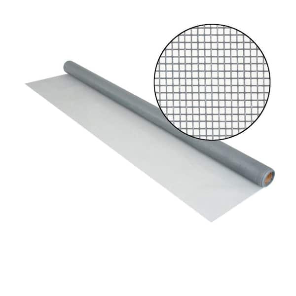 Phifer 84 in. x 25 ft. Silvergray Fiberglass Screen 18 in. x 14 in. Mesh