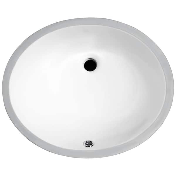ANZZI Rhodes Series 7.5 in. Ceramic Undermount Sink Basin in White ANZZI Rhodes Series 7.5 in. Ceramic Undermount Sink Basin in White