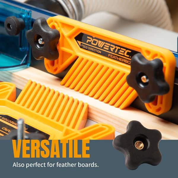 300 lbs. Quick Release Horizontal 201B Toggle Clamp, 4-7/8 in. Max Opening with Set of 16 T-Track Knob Kit for T Track