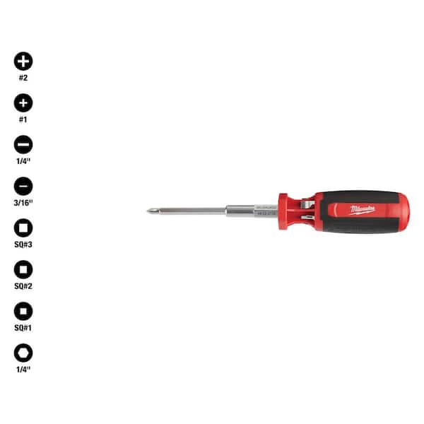 9-in-1 Square Drive Multi-Bit Screwdriver
