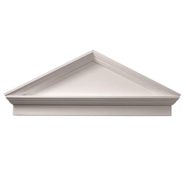 Fypon 47-1/2 in. x 19-1/2 in. x 3-1/8 in. Polyurethane Combination Peaked Cap Pediment