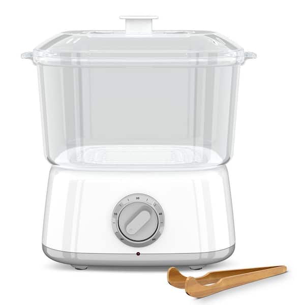 Electric Towel Warmer in White, Rapid Heating Towel Steamer for Facials, Holds 12 Mini Wet Towels