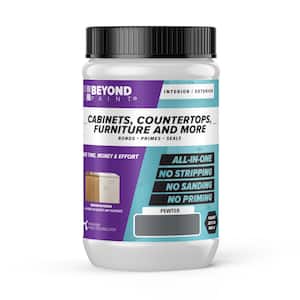 1 qt. Pewter Cabinets, Countertops, Furniture and More Multi-Surface All-in-One Interior/Exterior Refinishing Paint