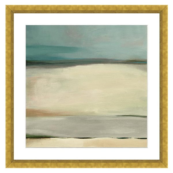 Vintage Print Gallery "Sand Dunes in Winter I" Framed Archival Paper Wall Art (24 in. x 24 in. in full size)