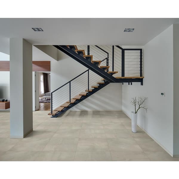 Madison Luna 24 in. x 24 in. Matte Porcelain Marble Look Floor and Wall Tile (16 sq. ft./Case)