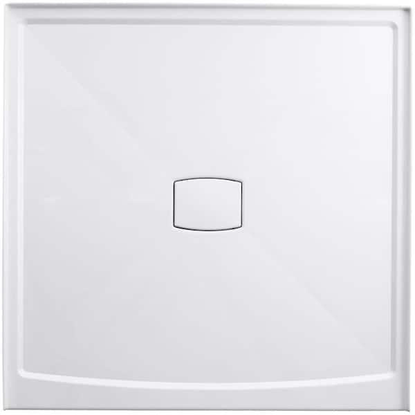 Archer 60 in. x 60 in. Single Threshold Shower Base in Biscuit