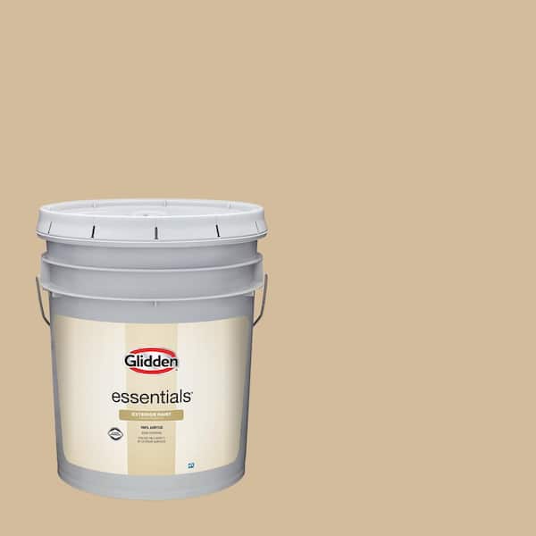 Glidden Essentials 5 gal. PPG1086-4 Pony Tail Semi-Gloss Exterior Paint