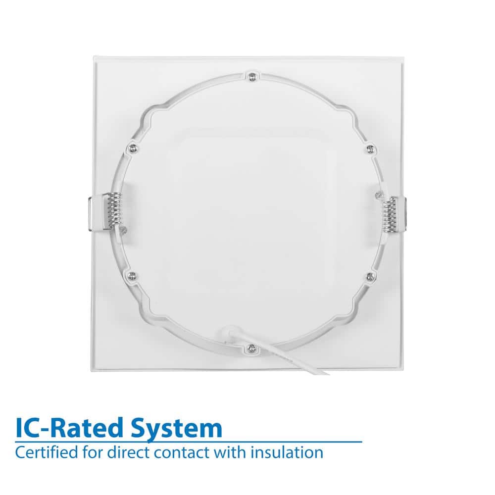 6'' White Selectable Color Temperature Dimmable LED Recessed Lighting Kit