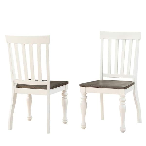 Joanna Ivory and Dark Oak Side Chair (Set of 2)