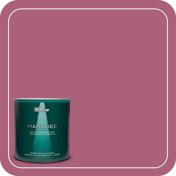 BEHR MARQUEE 1 qt. #T13-1 Daah-Ling Semi-Gloss Enamel Interior Paint & Primer