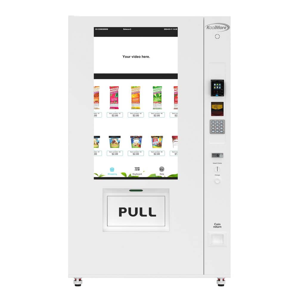 46 in. 74 cu. ft. Auto/Cycle Defrost Ice Cream Upright Freezer Ice Cream, 44 Slots, 49 in. Display, Bill, CC in White