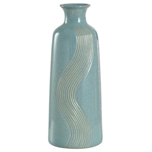For Living Room Floor Blue Decorative Vase Ginger Jar 7.5 in.
