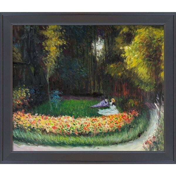 LA PASTICHE In The Garden By Claude Monet Gallery Black Framed Nature ...