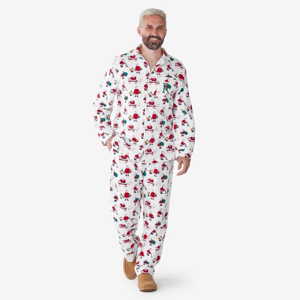 $40 Macy's Men White Papa Deer Mix It Family Sleepwear Lounge Pajama Set  Size XL