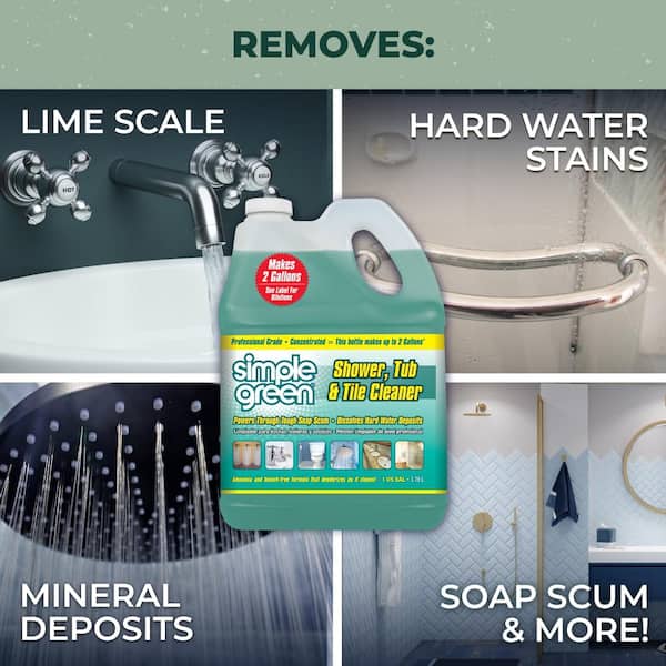  Clean+Green VinegarTech Bathroom Cleaner - Vinegar Spray All  Purpose Cleaner Removes Dirt & Grime Shower, Tub, Tile Floor - Vinegar  Cleaner Household Cleaning Supplies - Cleaning Vinegar 24 Fl Oz 